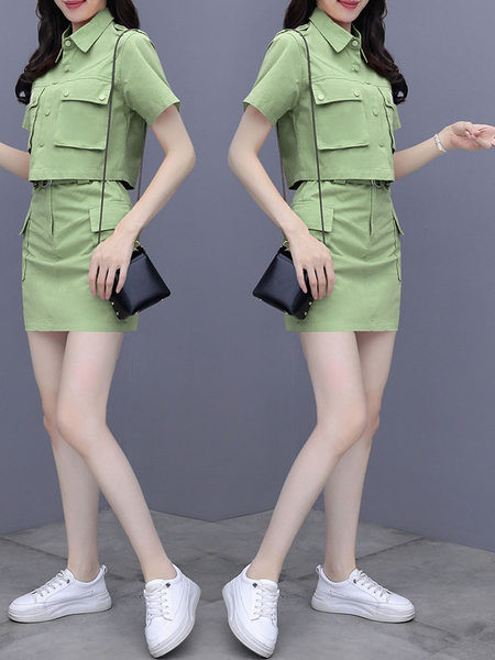 Ženski komplet - suknja i kratka košulja