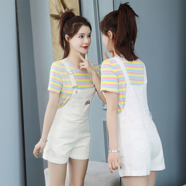 Дамски гащеризон с джобове и тиранти