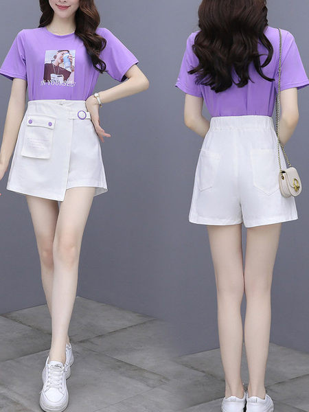 Γυναικείο σετ με απλικέ και τσέπη