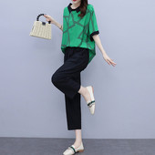 Ежедневен дамски комплект от две части -блуза и панталон