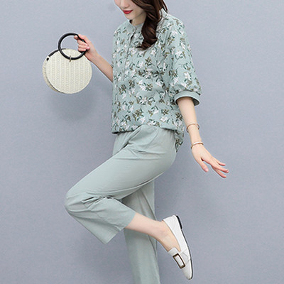 Moodne komplekt - taskutega särk ja püksid