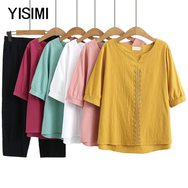 Ежедневен комплект - блуза с 3/4 ръкав и панталон