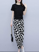 Suvine komplekt suurtes suurustes - T-särk ja püksid