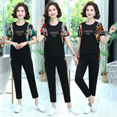 Kaheosaline musta värvi spordi-päevakomplekt