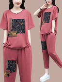 Värvilise trükiga suvine päevakomplekt