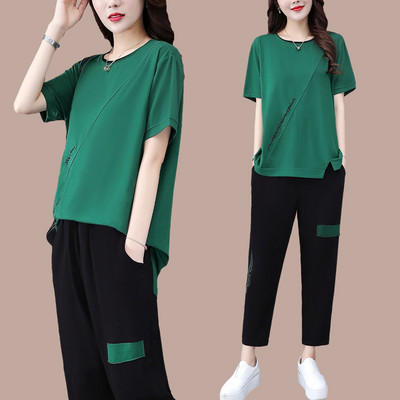 Casual komplekt naistele - pluus ja püksid vaba lõikega