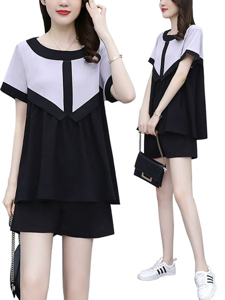 Ženski komplet - kratke hlače sa bluzom