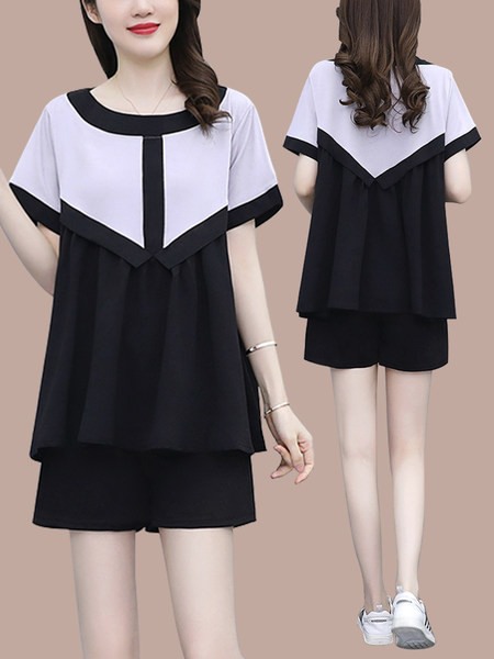 Ženski komplet - kratke hlače sa bluzom