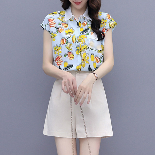 Ljetni set - košulja od šifona i kratke hlače