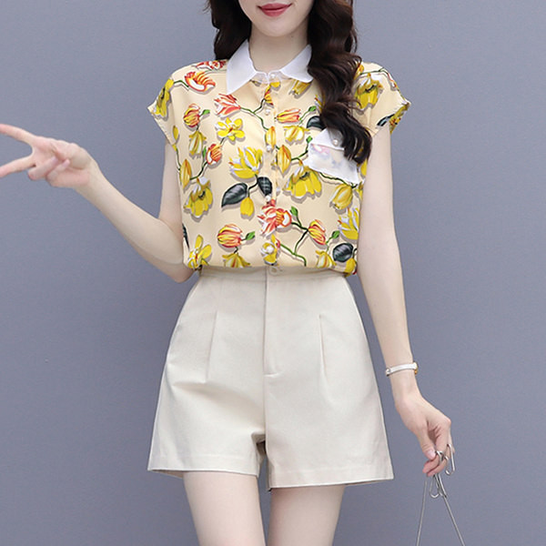 Ljetni set - košulja od šifona i kratke hlače