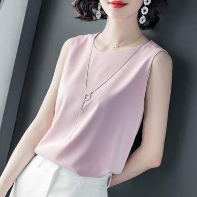 Naiste vabaaja topp O-kaelusega