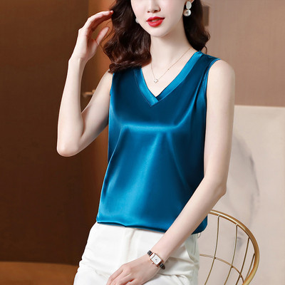 Női felső új modell V-nyakkivágással, több színben