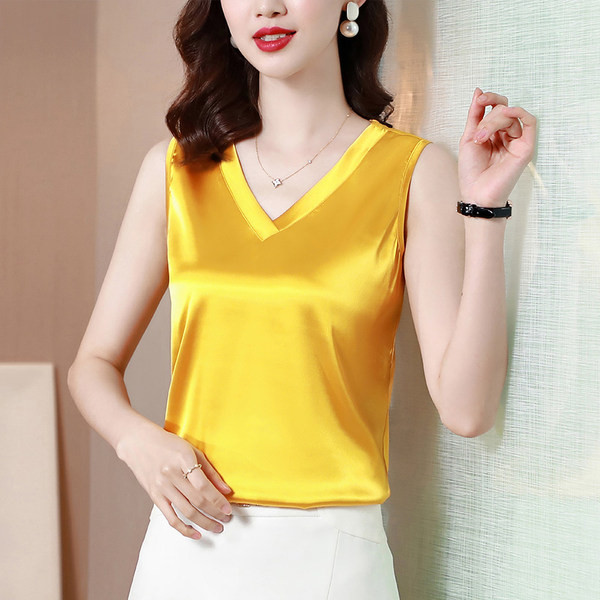 Női felső új modell V-nyakkivágással, több színben