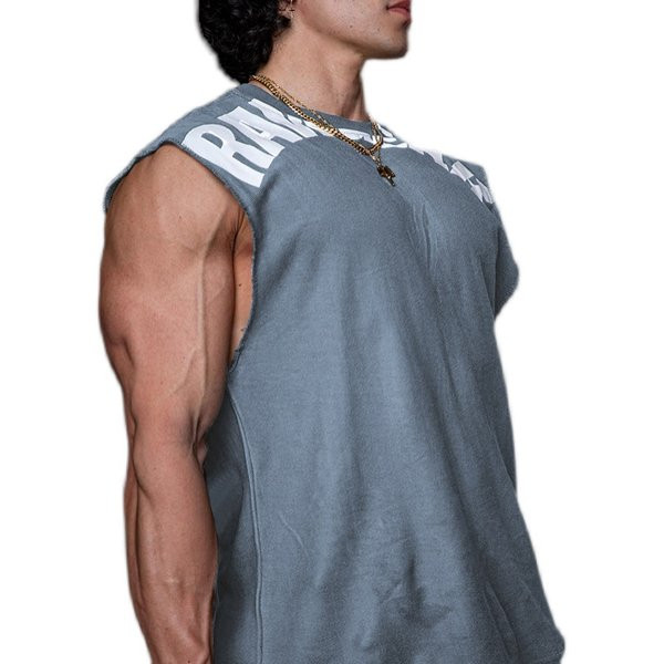 Νέο μοντέλο αθλητικό ανδρικό φανελάκι με στάμπα επιγραφής