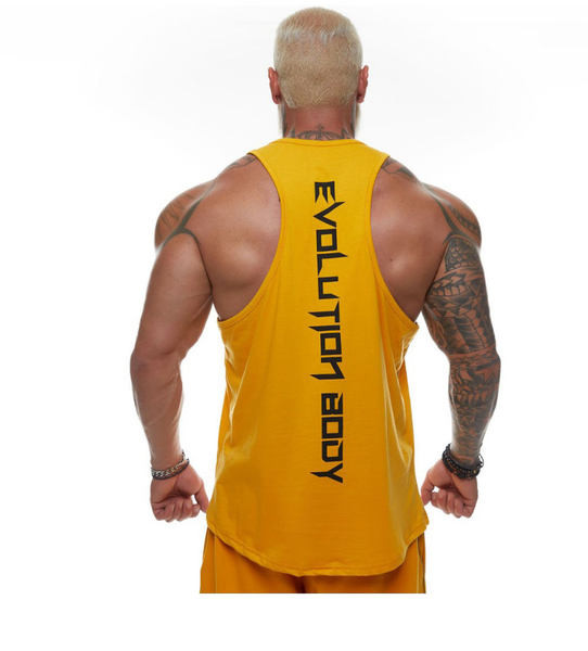 Ανδρικό βαμβακερό φανελάκι για σπορ και γυμναστική