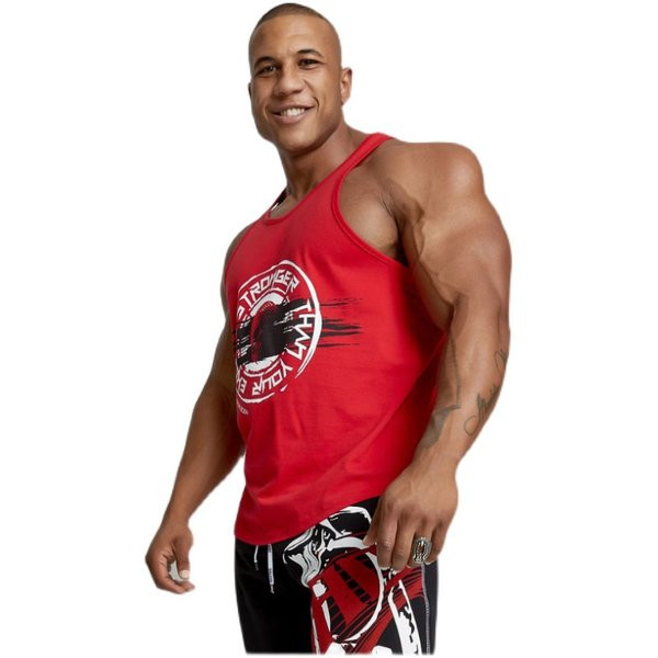 Ανδρικό βαμβακερό φανελάκι για σπορ και γυμναστική