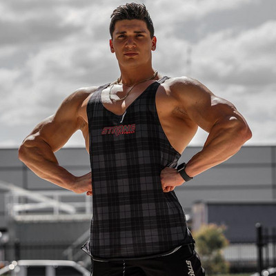 Καρό ανδρικό φανελάκι - δύο μοντέλα