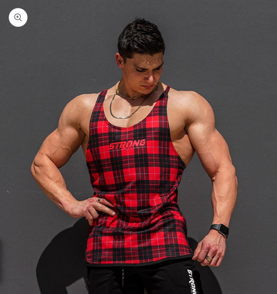 Καρό ανδρικό φανελάκι - δύο μοντέλα