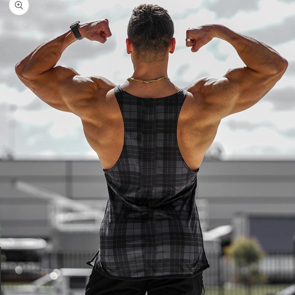 Καρό ανδρικό φανελάκι - δύο μοντέλα