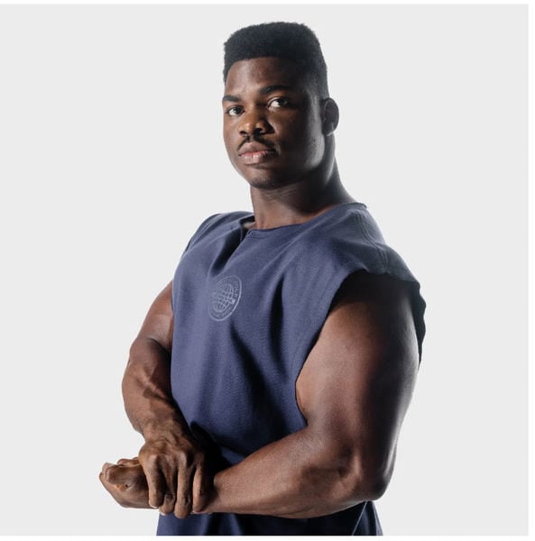 Széles férfi felső ovális nyakkivágással