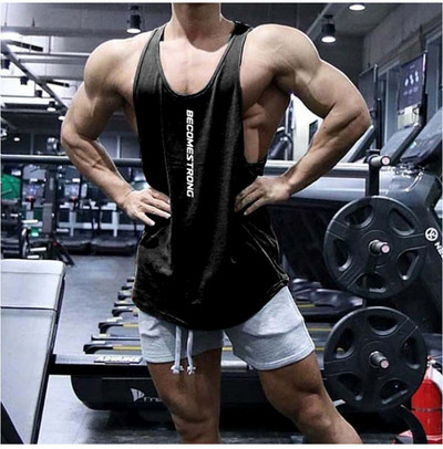 Αθλητικό μοντέλο αμάνικο με επιγραφή