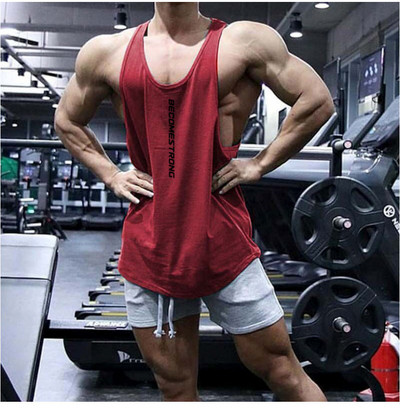 Αθλητικό μοντέλο αμάνικο με επιγραφή