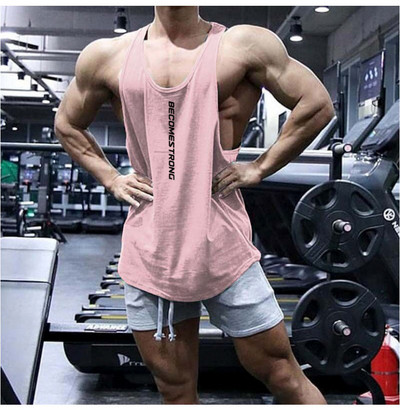 Αθλητικό μοντέλο αμάνικο με επιγραφή