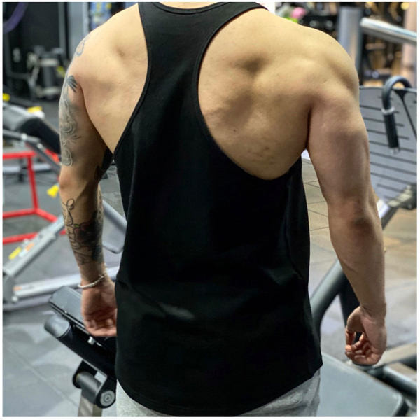 Спортен потник с надпис за мъже