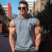 Памучен спортно- ежедневен потник с качулка