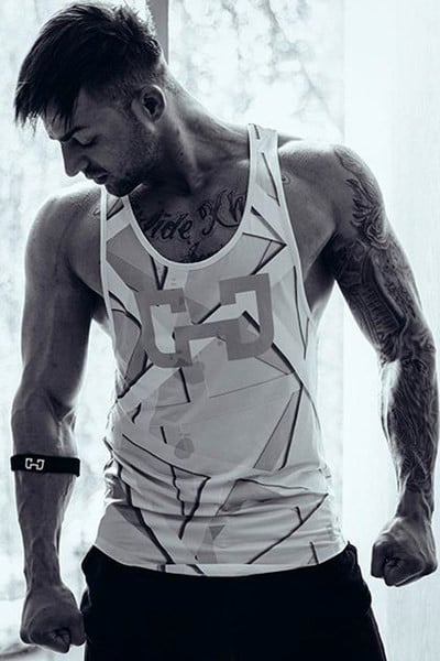 Új modell férfi felső - alkalmas fitnesz