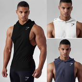 Pamučni sportski prsluk s kapuljačom