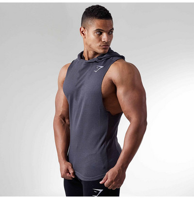 Pamučni sportski prsluk s kapuljačom