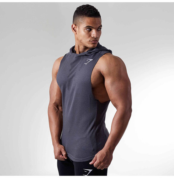 Pamučni sportski prsluk s kapuljačom