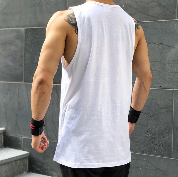 Ανδρικό αθλητικό φανελάκι με επιγραφή - τρία χρώματα