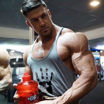 Спортен мъжки потник с апликация