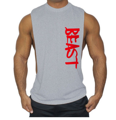 Βαμβακερό φανελάκι με επιγραφή - για σπορ