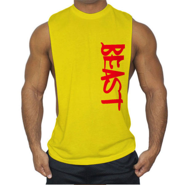 Βαμβακερό φανελάκι με επιγραφή - για σπορ