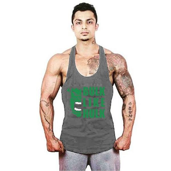 Muška sportska majica bez rukava sa natpisom i aplikacijom