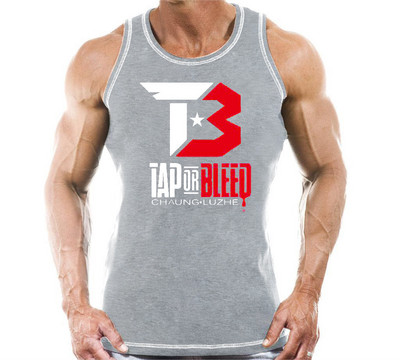 Εφοδιασμένο ανδρικό φανελάκι με έγχρωμη στάμπα