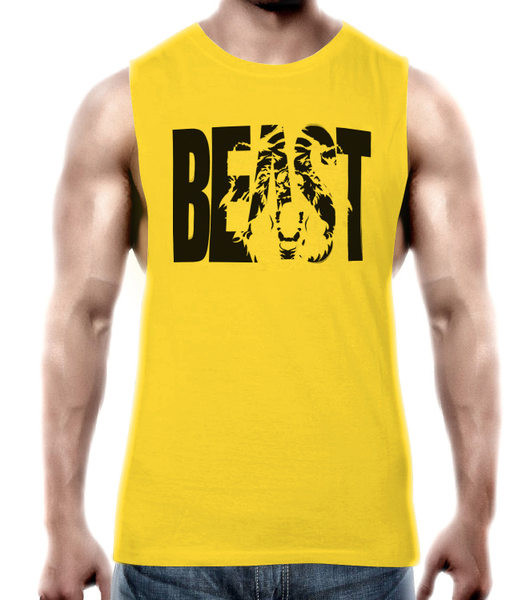 Dnevna muška majica bez rukava s printom u više boja