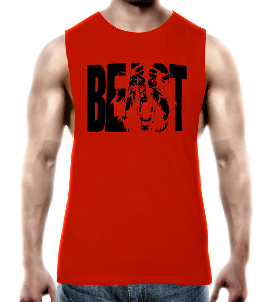 Dnevna muška majica bez rukava s printom u više boja