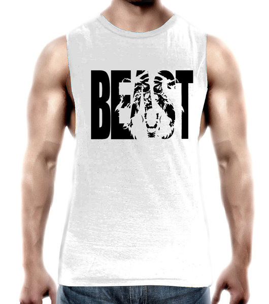 Dnevna muška majica bez rukava s printom u više boja