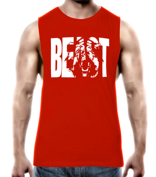 Dnevna muška majica bez rukava s printom u više boja