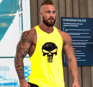 Ανδρικό αθλητικό φανελάκι με στάμπα - πολλά χρώματα