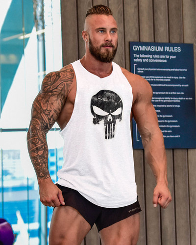 Ανδρικό αθλητικό φανελάκι με στάμπα - πολλά χρώματα