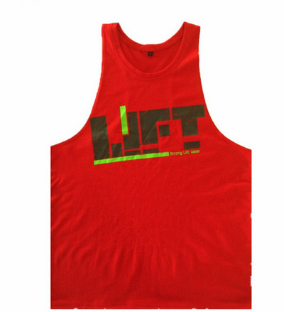 Treeninguks mõeldud puuvillane paak tops kirjaga