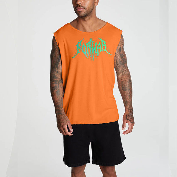 Ümara dekoltee ja trükiga meeste vabaaja topp