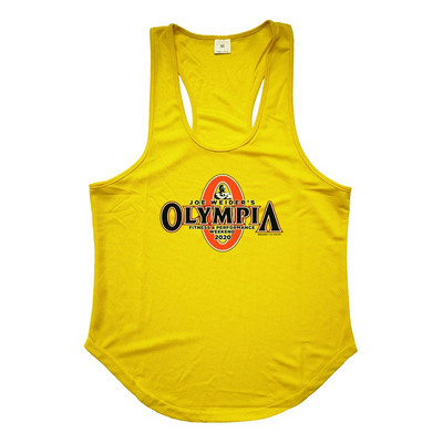 Ανδρικό αθλητικό φανελάκι με οβάλ λαιμόκοψη και στάμπα