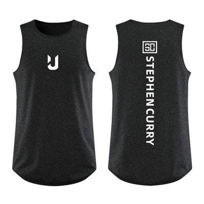 Sportimiseks sobiv meeste vabaaja topp kirjaga