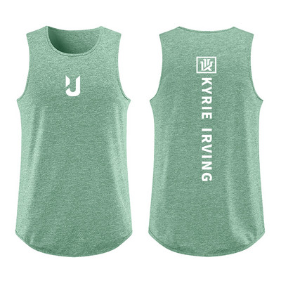 Sportimiseks sobiv meeste vabaaja topp kirjaga